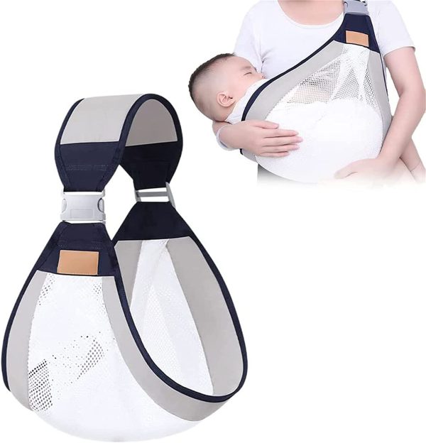 Ergonomic Baby Carrier Sling | One Shoulder, Labor-Saving Design for Newborns and Toddlers (0-3 Years) | Breathable Cotton & Polyester Wrap